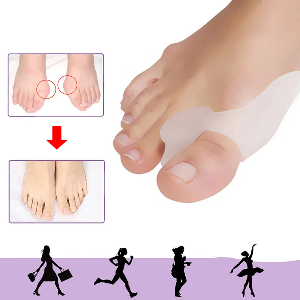 Pexmen 2Pcs Gel Toe Separator Protector alluce valgo Bunion Corrector Hammer Toe Spacer per la sovrapposizione Toe sollievo dal dolore