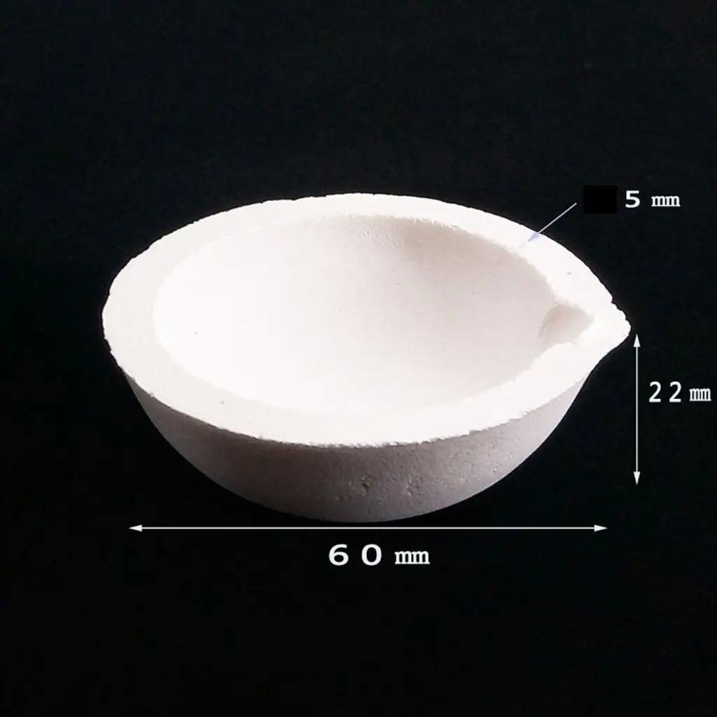 Piatti di fusione per crogiolo al quarzo ad alta temperatura per il raffinazione dell'oro
