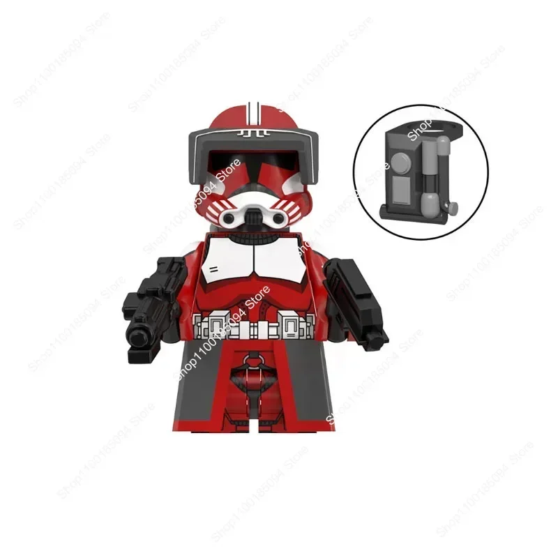 Hot Toys New Star wars Building Blocks Riot Control Trooper AT-RT Driver Heavy Weapons Trooper  Action Figures Dolls Bricks Toys