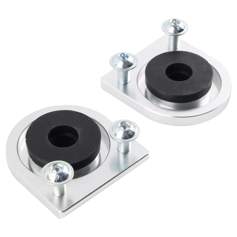 Aluminum Radiator Lower Bracket Relocator w/Low Profile Bushings for Honda upgrade diy accessories