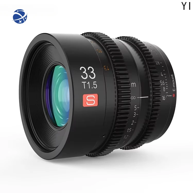 YYHC S 33mm T1.5 Manual Focus Lens Camera Filmmaking Lens APS-C Large Apeture E-Mount for  E-Mount Mirrorless Cameras