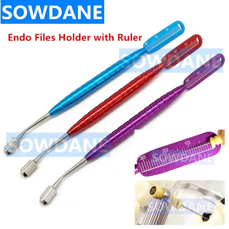 

Dental Endodontic File Holder with Endo Ruler Handuse Files Gripper Root Canal K R H C Files Machine Rotary Files Holder