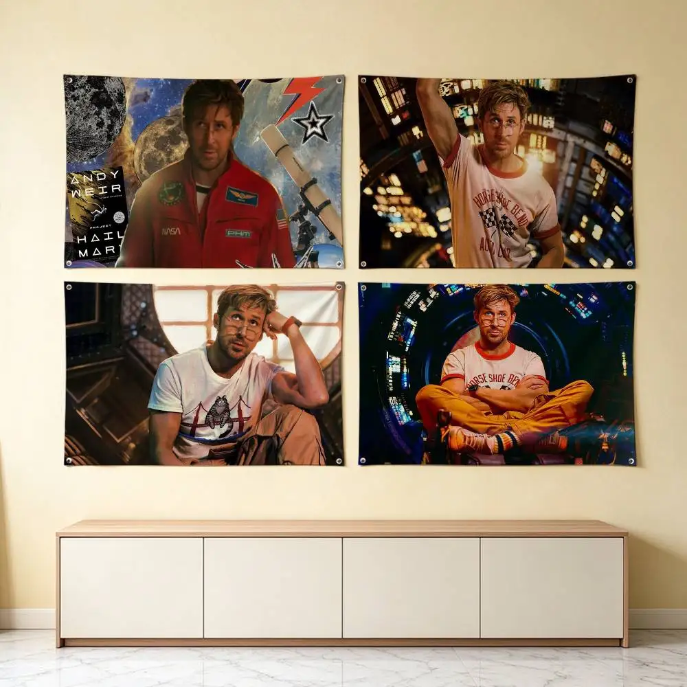 Project Hail Mary Ryan G-Gosling  Flags Wall Hanging Tapestry Outdoor Garage Room Decorative flag Background Blanket