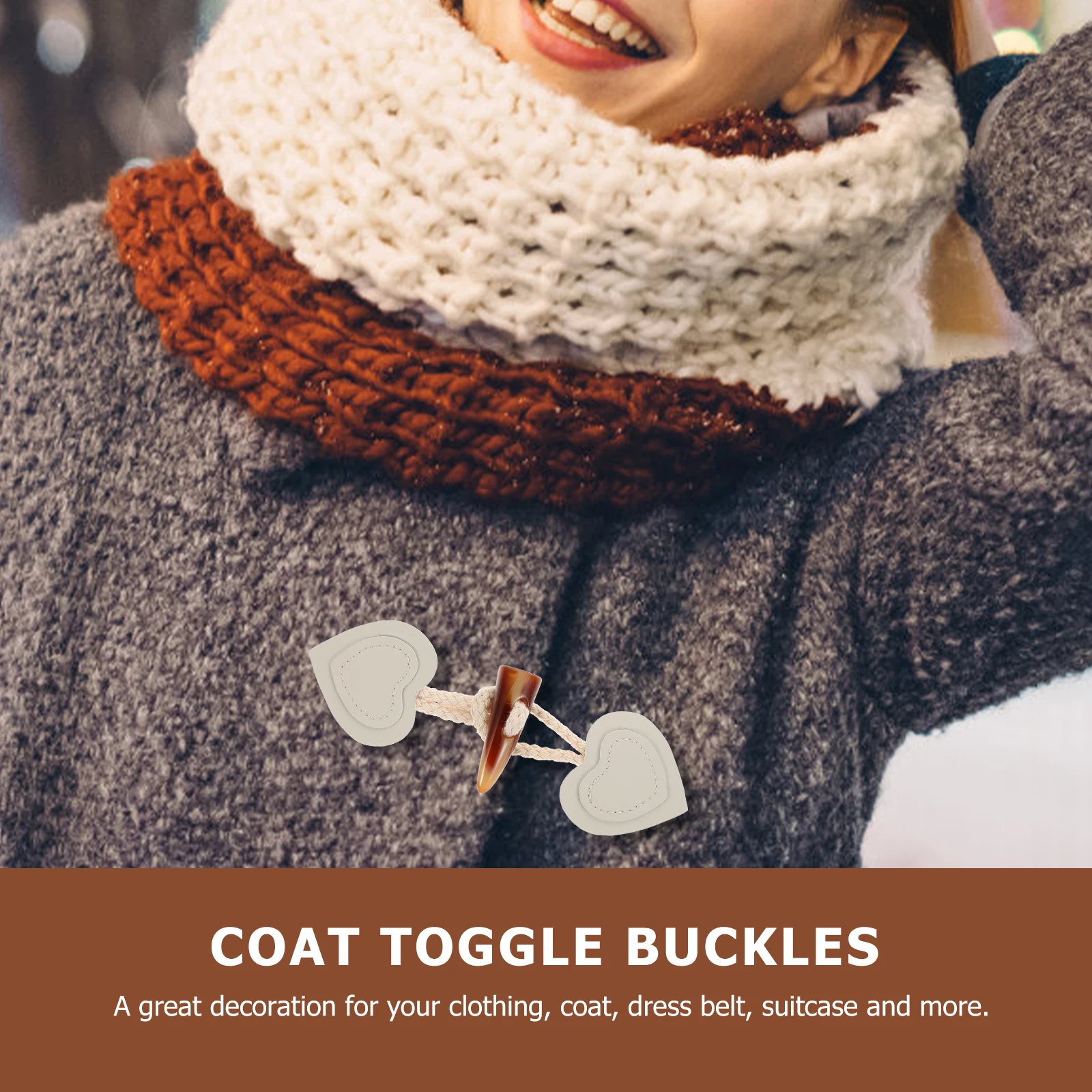 

Clothing Toggle Button PU Toggle Buckles Duffle Closure Buttons DIY Buckles DIY Clothing Buttons