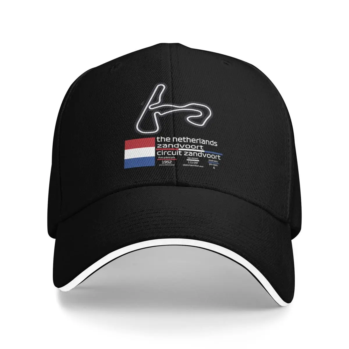 Circuit Zandvoort F1 Records Baseball Cap Sunhat Anime fishing caps man Luxury Brand Women's Beach Men's