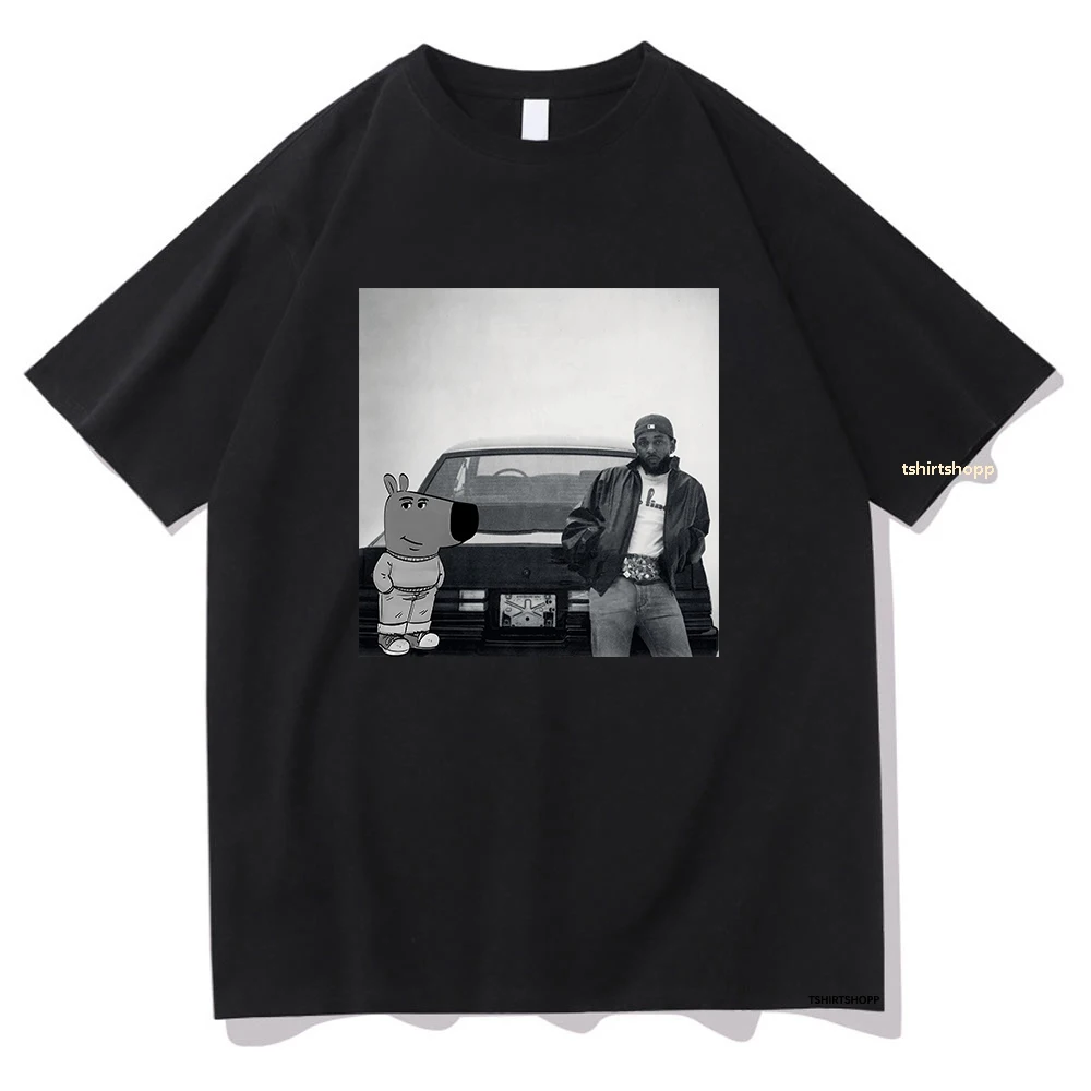 Kendrick Lamar GNX Tshirts 2024 Just a Chill Guy Men/women Clothing Unisex Cotton Short Sleeve Tops Graphic TShirt Vintage