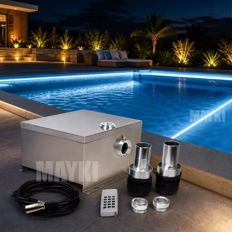 DMX Waterproof CCT 2700K Fiber Optic Star Light 80W Optical Fiber LED Light Engine for Swimming Pool Perimeter Lighting