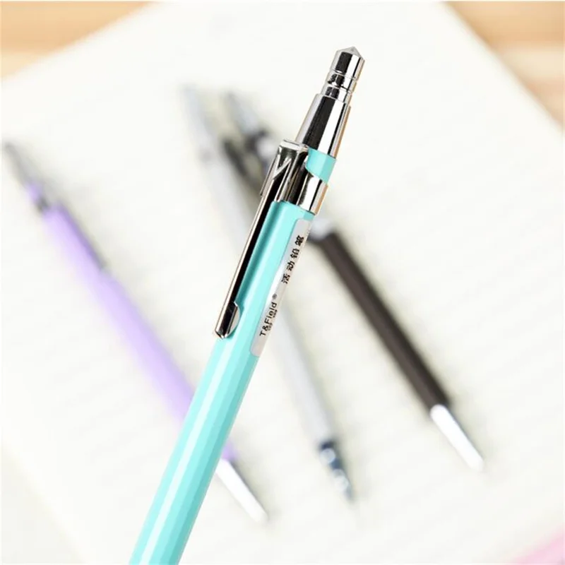 

1PCS Metal Automatic Pencil 0.5mm Color Rod Student Activity Pencil Cute Korean Stationery