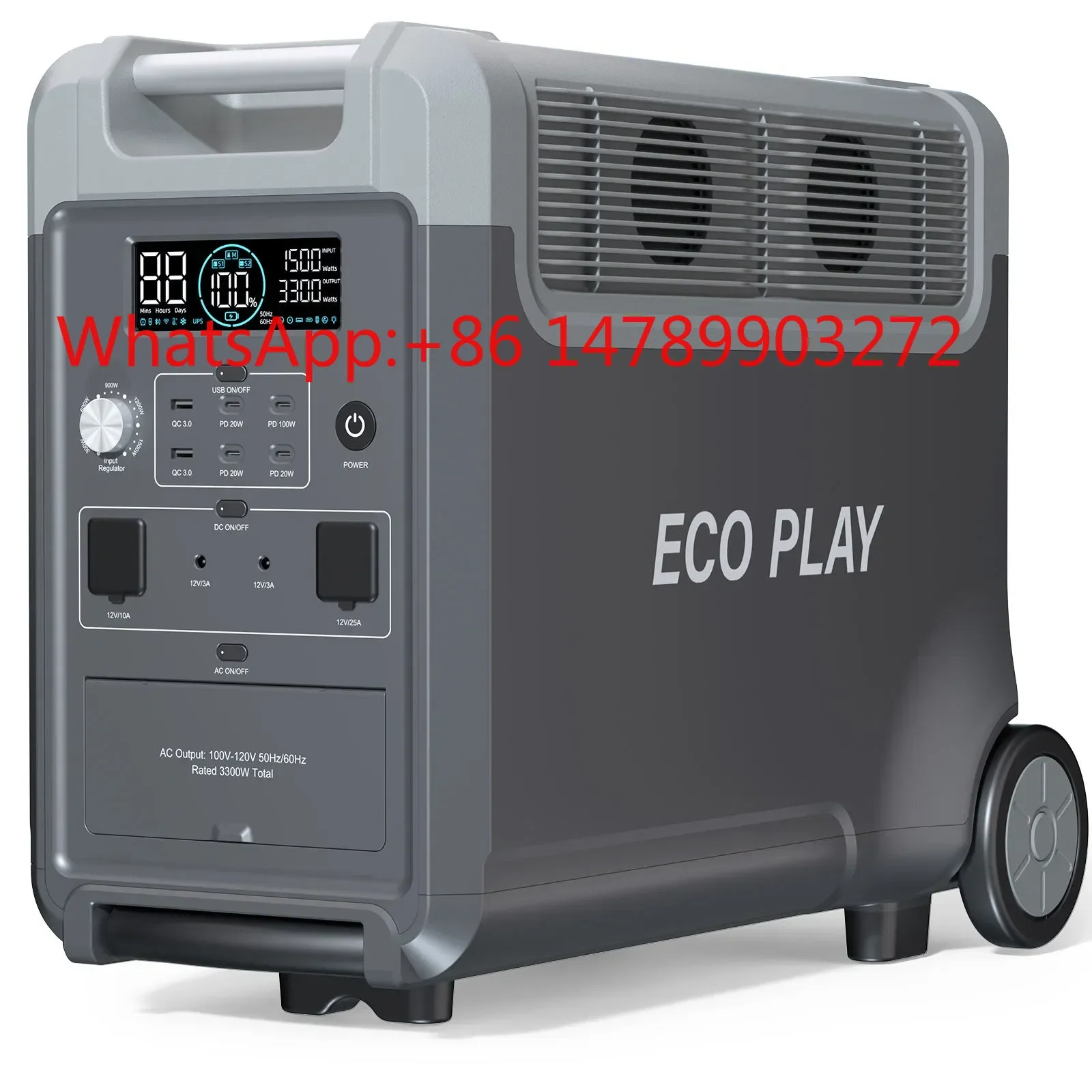 

3600Wh/3840Wh Solar Power Station, AC&DC Output, Outdoor Energy Storage Equipment