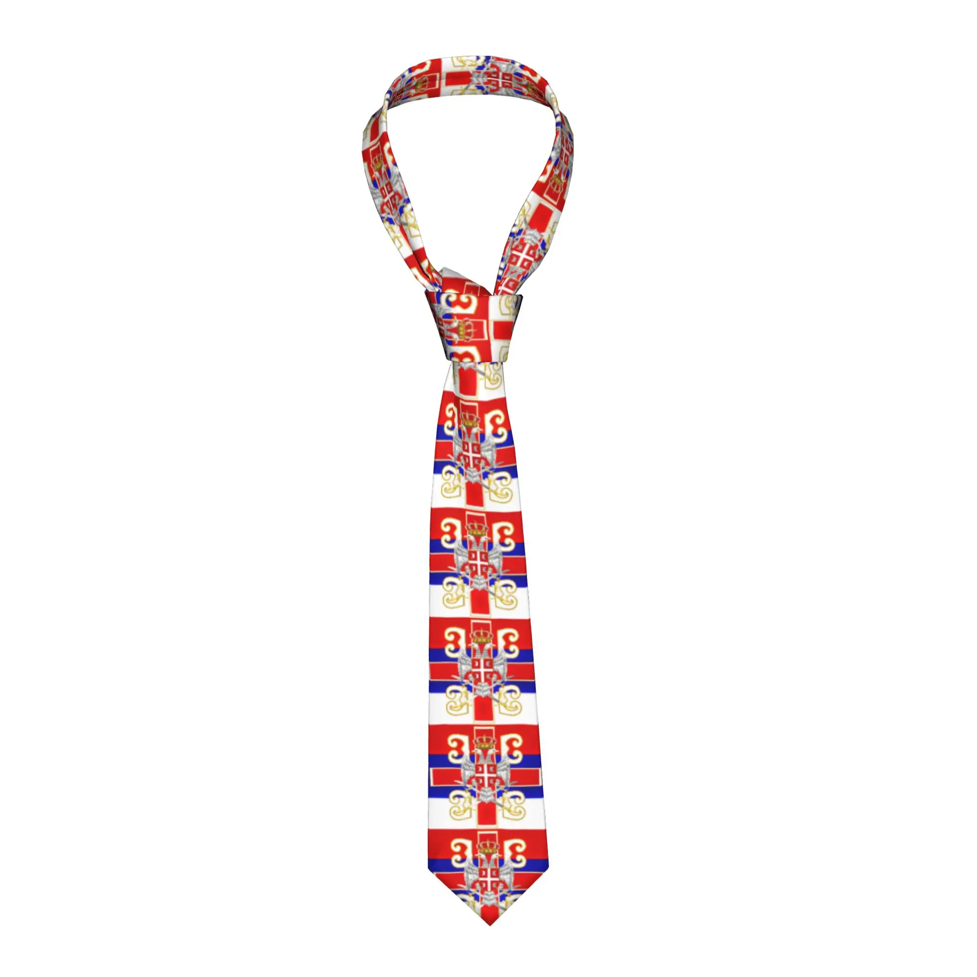 gravata-de-seda-formal-masculina-com-bandeira-da-servia-para-escritorio