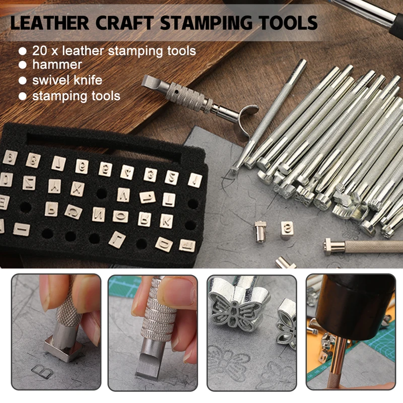 440Pcs leather working crafting tool set professional leather kit tools