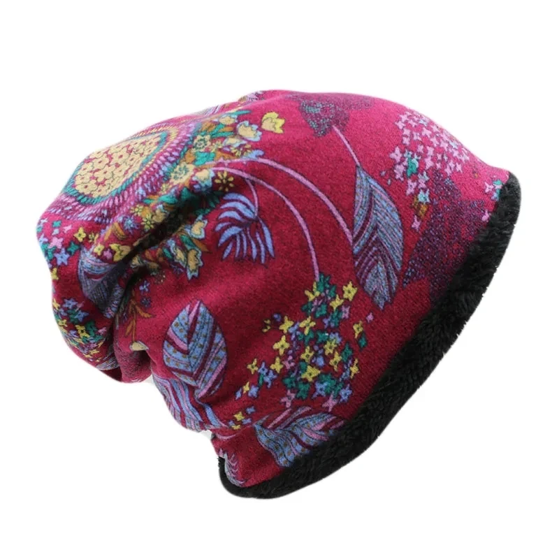 New Fashion Women Winter Hats Female Warm Cap Scarf Two Used Hip Hop Girl\'s Beanies Autumn Spring Thick Brand Wool Bonnet Sale