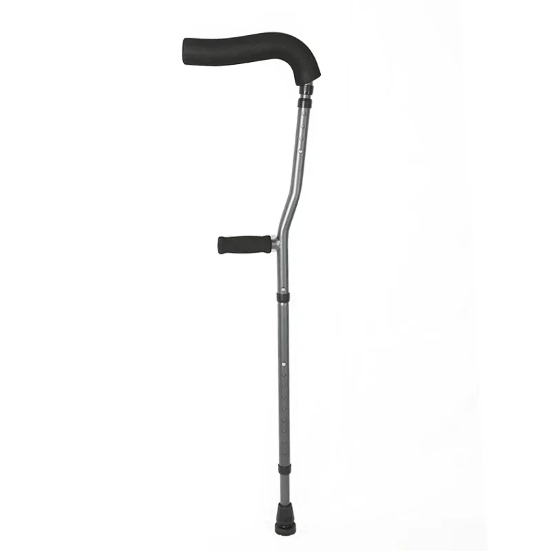 Premium F-Type Dual Underarm Crutches, Foldable & Non-Slip, Adjustable Mobility Aid, Ergonomic Walking Support