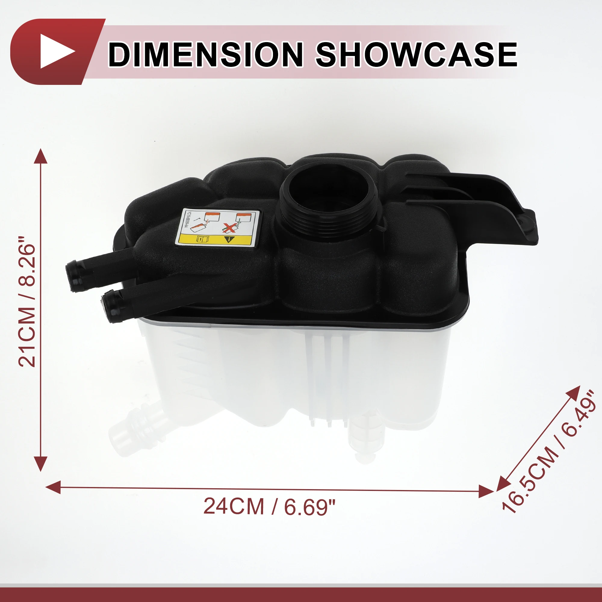 

UXCELL 1 Pc Engine Coolant Water Expansion Tank for Land Rover Range Rover Evoque Discovery Sport Coolant Radiator No.LR115228