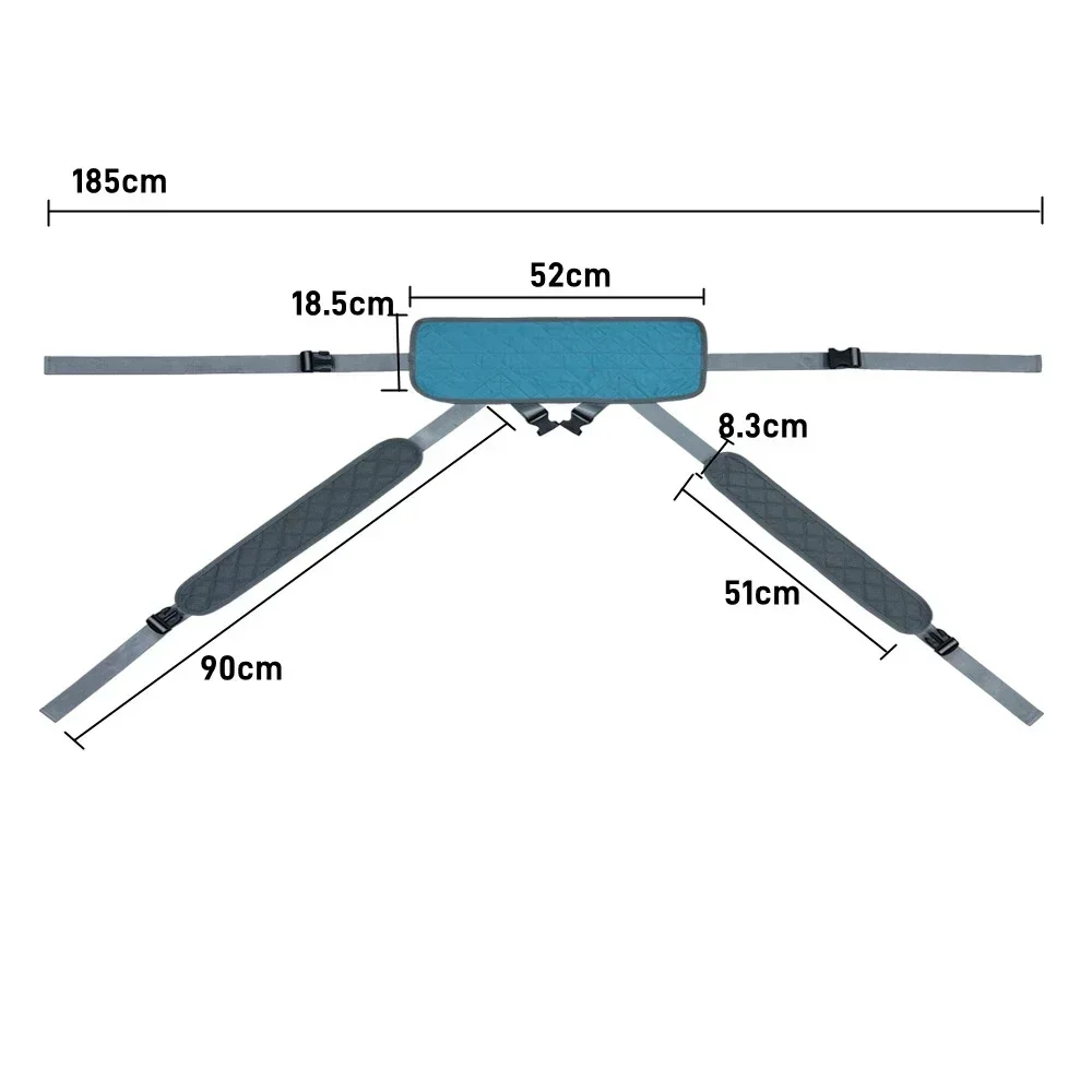 Elderly Restraint Belt Seat Fixing Belt Wheelchair Leg Protection Nursing Safety Belt Adjustable Strap Patient Care Supplies