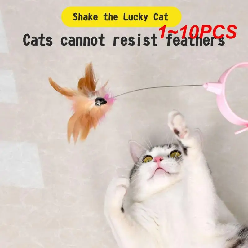 

1~10PCS Cat Teasing Stick Interactive Cat Toys Pets Collar Collar Toys Cats Supplies Cat Collar Toys Teaser Stick