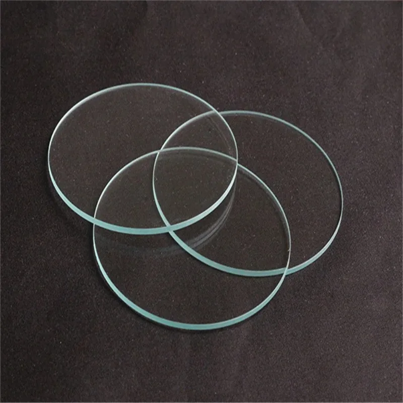 8 13 15 18 20 25 28 32 42 50mm Round Flat Glass Lens Transparent Mineral Glass for Outdoor LED Torch optics and optometry Parts