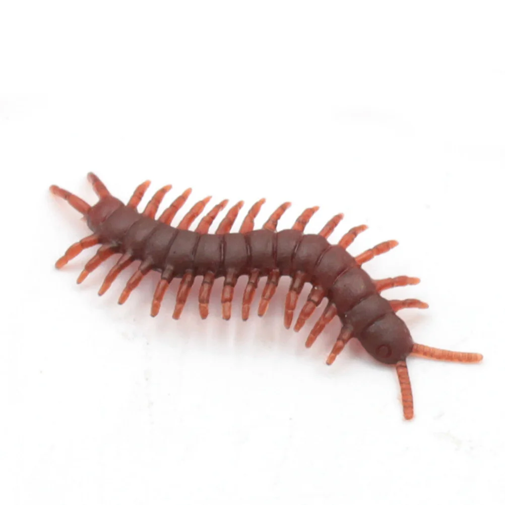 100 Pcs/1 Halloween Props April Fools Day Tricky Toys Scary Artificial Centipede Fake