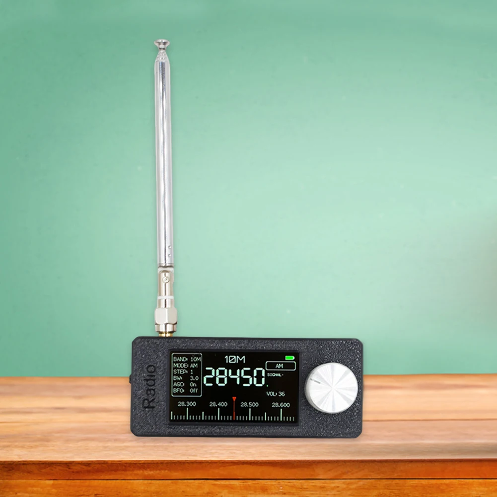 SI4732 0.5-108mhz Przenośne radio 1.9 cala IPS Kieszonkowe mini radio AM FM Odbiornik radiowy na wszystkie pasma z anteną HF SW MW Radio