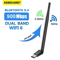 600 Mbps USB WiFi Bluetooth Adaptörü 2in1 Ağ Kartı Çift Bant 2.4G 5 GHz Wi-Fi Anten Mini Kablosuz Alıcı PC Aksesuarları