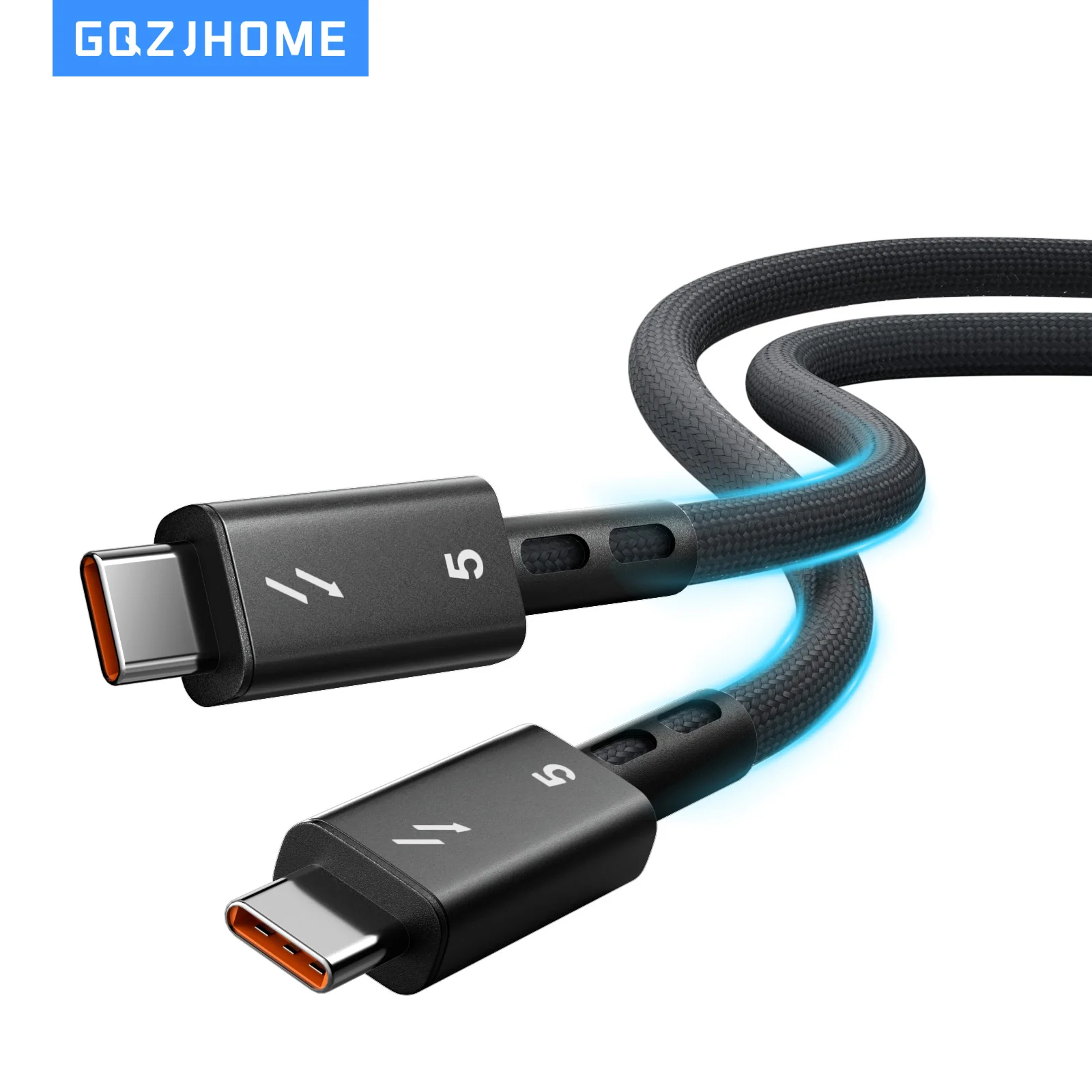16K Thunder-bolt 5 80Gbps USB 4.0 Type-C Data Extension 240W Fast Charging Video Cable Super Speed Data Storage For MacBook iPad