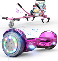 Intelligent Library EU Stock Evercross 6.5inch 700W 42V With Bluetooth LED Lights Balance 2 Wheels Scooter Hover Board With Hove