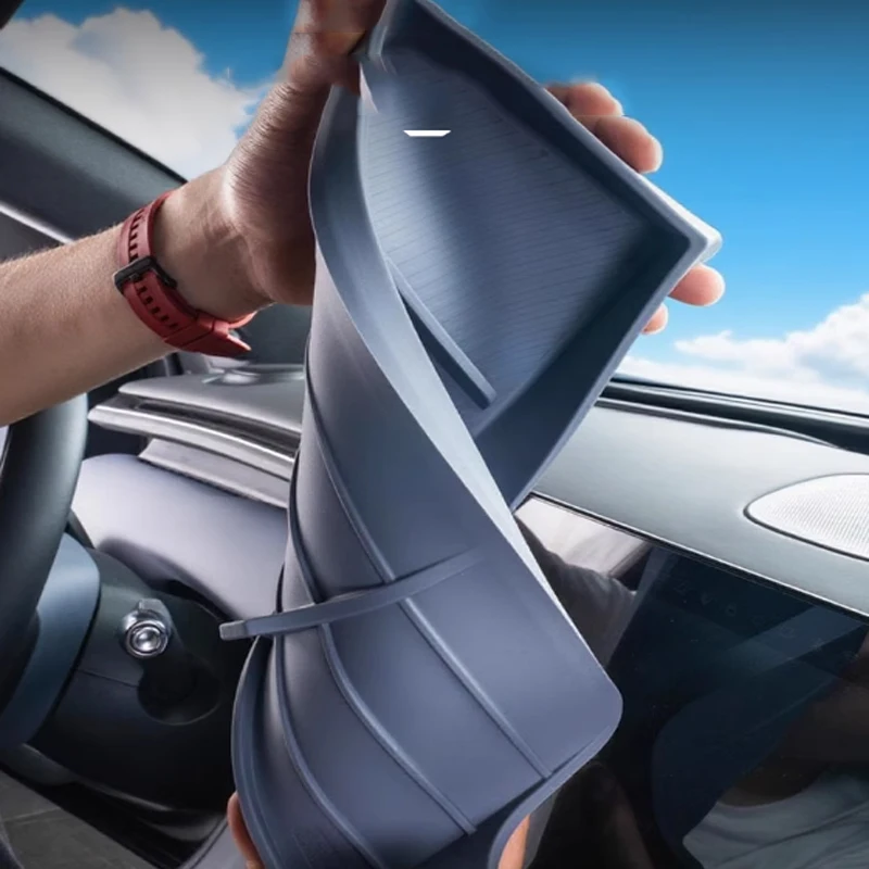 ل XPENG Xiaopeng G7 2025 2026 صندوق تخزين السيارة خلف الشاشة التحكم المركزي ETC قوس صينية الأنسجة صندوق الملحقات الداخلية #6