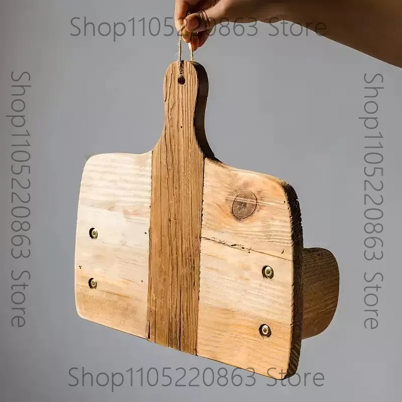 Wooden tissue rack Wall-mounted kitchen roll paper storage rack Solid wood retro home decoration tissue rack Hanging type