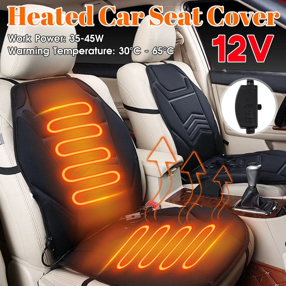 

12V Heated Car Seat Cover Fast Car Seat Heater Electric Heated Car Seat Protector Seat Heating Cover Car Seat Car Accessories