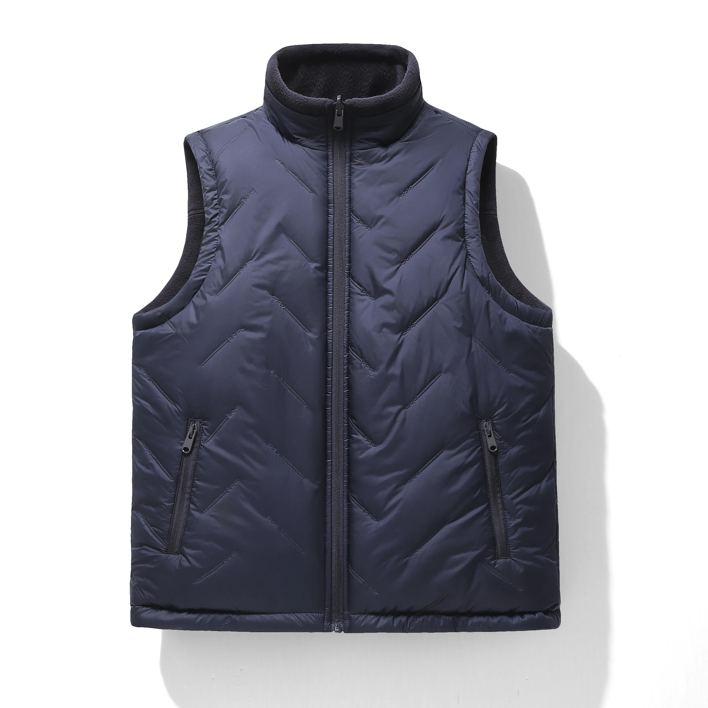 

Winter Fleece Sleeveless Men's Ski Camping Vest Casual Double-sided Wool Warm Work Waistcoat 2025 New Cold-proof Fishing Vests