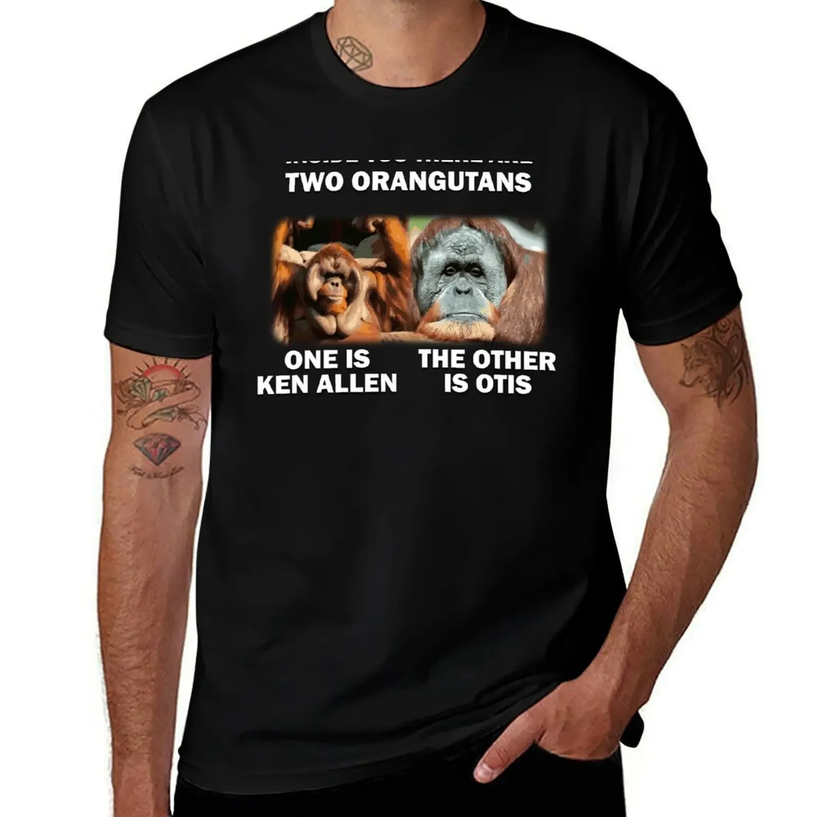 Inside You There Are Two Orangutans T-Shirt man clothes anime clothes designer t shirt men