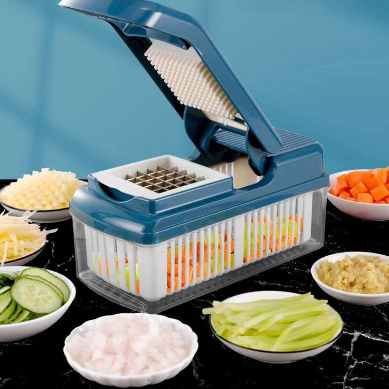 Multifunctional Vegetable Cutting Tool Dicer Household Kitchen Slicer Radish and Potato Shredder Shredder Eraser and Shredder