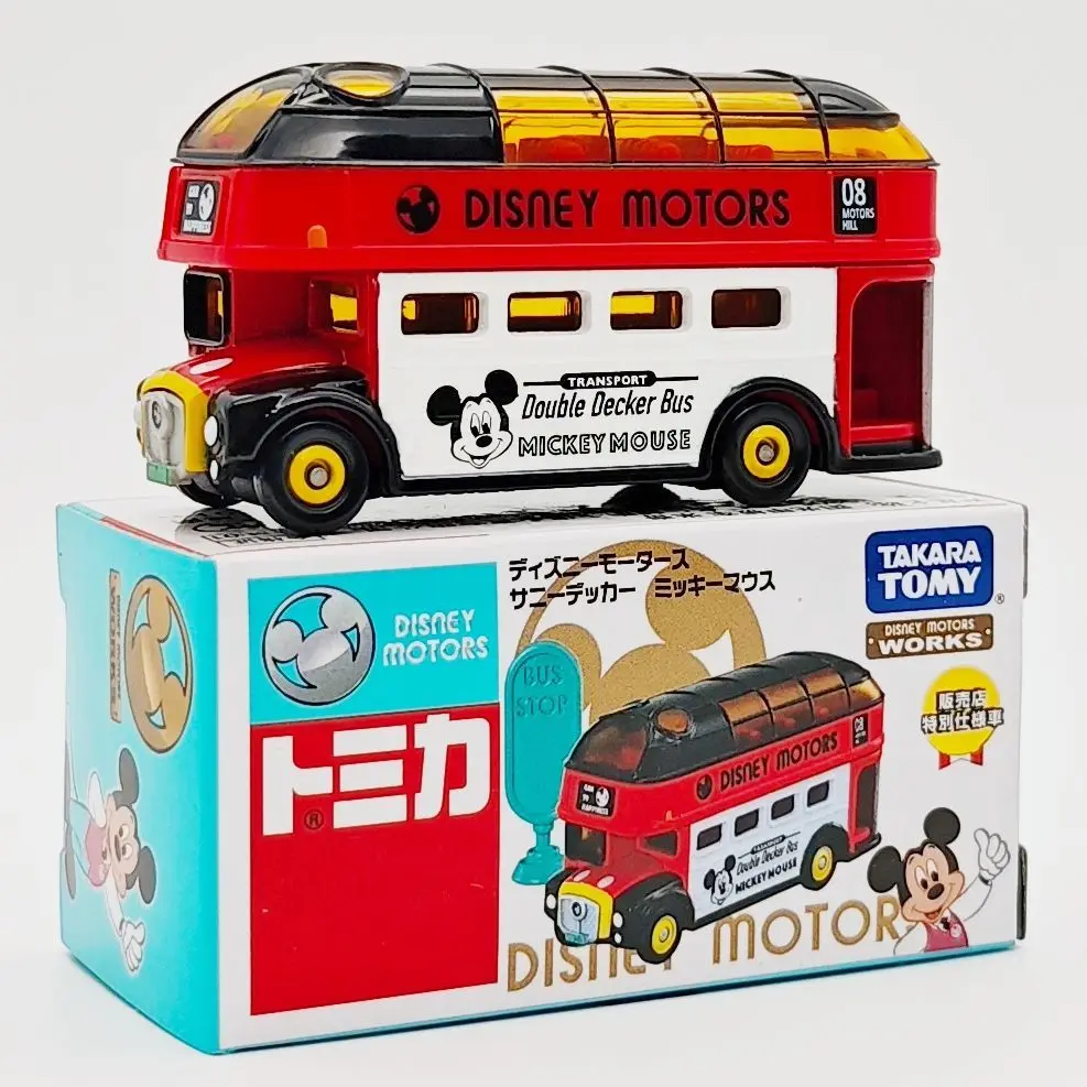 

TAKARA TOMY Disney Mickey Plutos Sunshine Bus Alloy Toy Car Model Collection