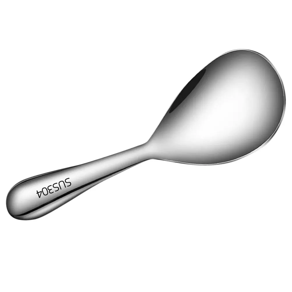 

Stainless Steel Rice Spoon Large Size Oil Free Easy Clean Kitchen Utensils Suitable For Home Hotel Restaurant