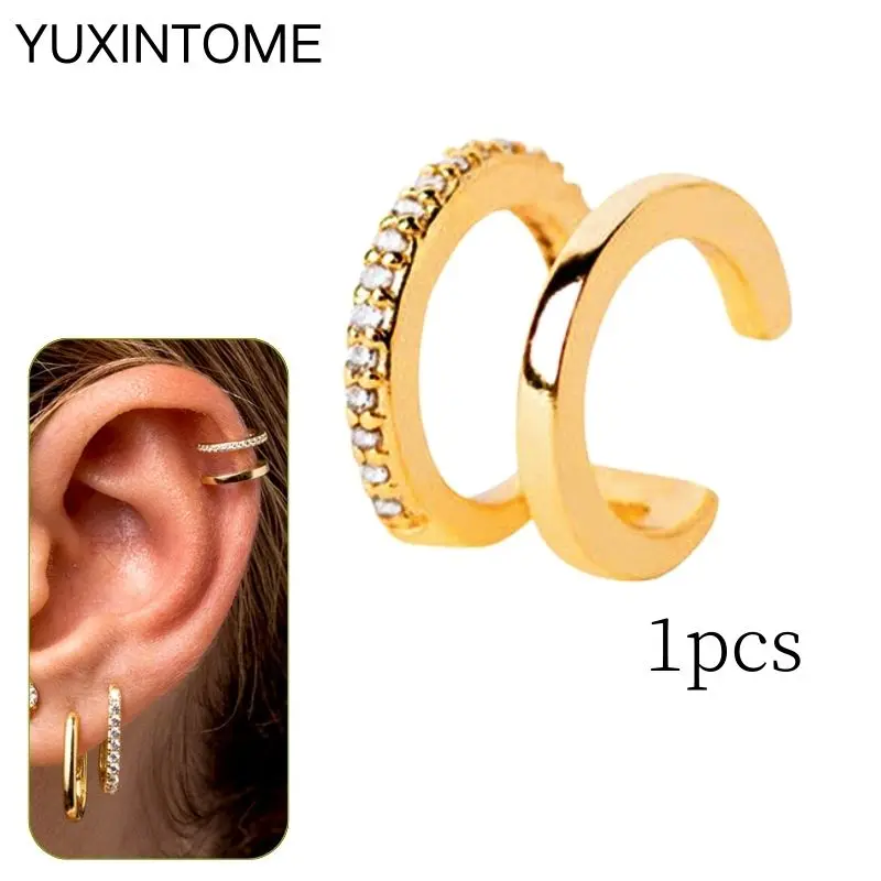 Women's 24K Gold Plated Punk Ear Cuff, No Piercing
