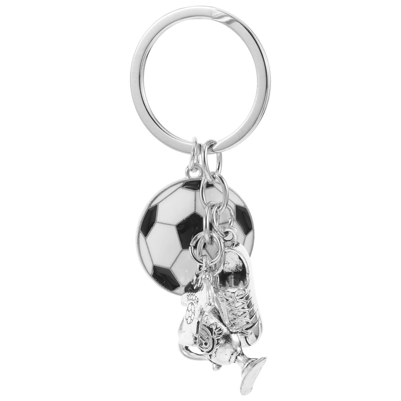 

Sports Style Keychain Soccer Ornament Ball for Backpack Football Zinc Alloy Man