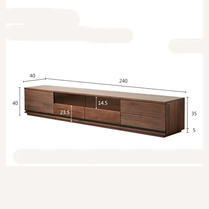 Modern Large Capacity TV Stand Spa Functional Media Console Easy Clean Contemporary Fernsehschrank Living Room Cabinet Furniture