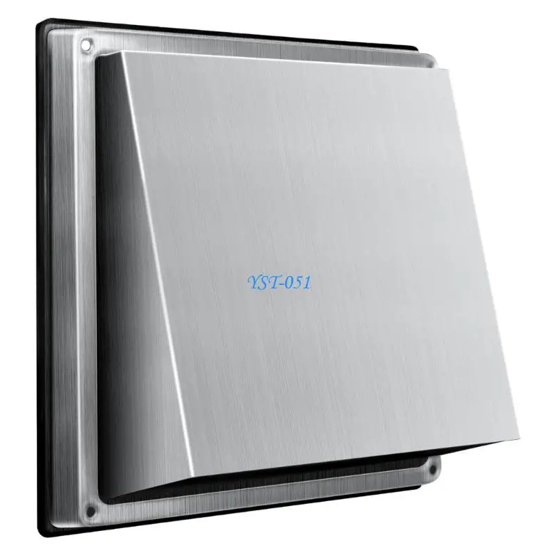 E15A Wall Air Vent Outlet Stainless Steel Extractor Fan Vent Cover Ducting Ventilation Exhaust Grille Cover Easy to Install