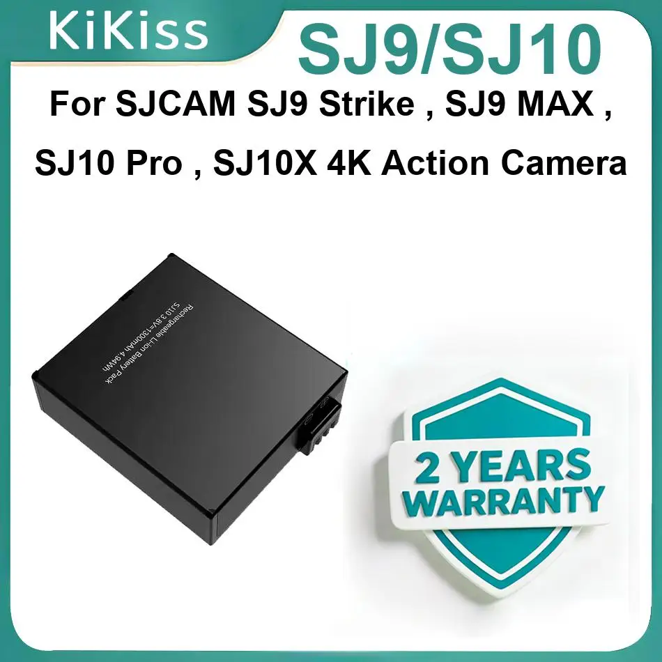SJ9/SJ10 Batteries For SJCAM SJ9 Strike MAX SJ10 Pro SJ10X 4K Action Camera 1300Mah Powerful Sports Battery