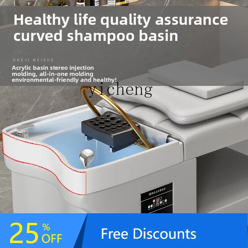 AA  head therapy water circulation shampoo bed barber shop special fumigation massage with water heater