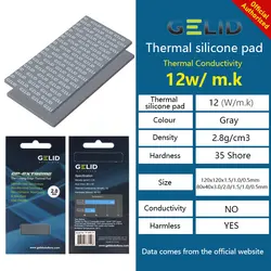 GELID Pad thermique GP-EXTREME 12W CPU/GPU carte mère haute performance Pad Dissipation thermique Silicone Pad multi-taille