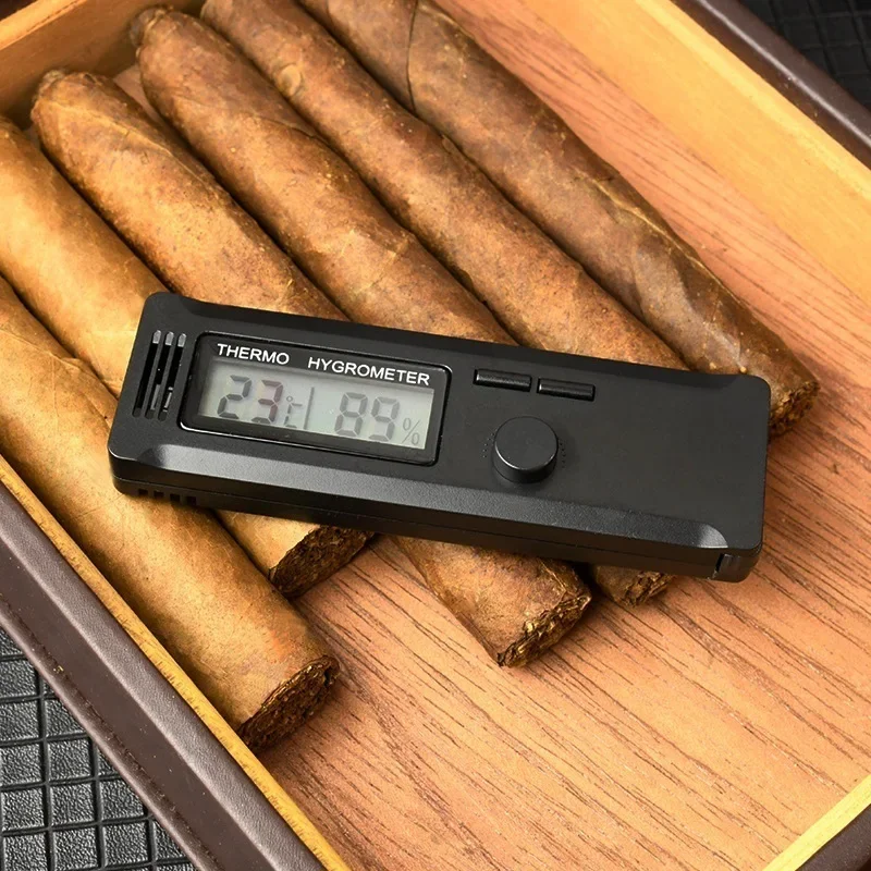 Perfect Cigar Thermohygrometer High-end Cigar Box Humidity Measuring Instrument Electronic Display