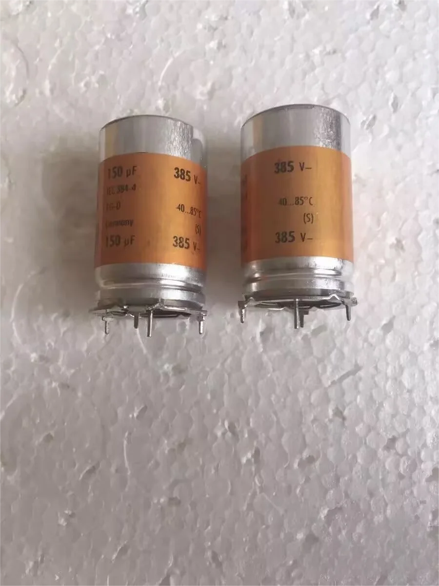 

2 PCS/LOT Gold-coated 385v 150uf Vertical High-Fidelity Filtering Aluminum Electrolytic Capacitor 25x40mm