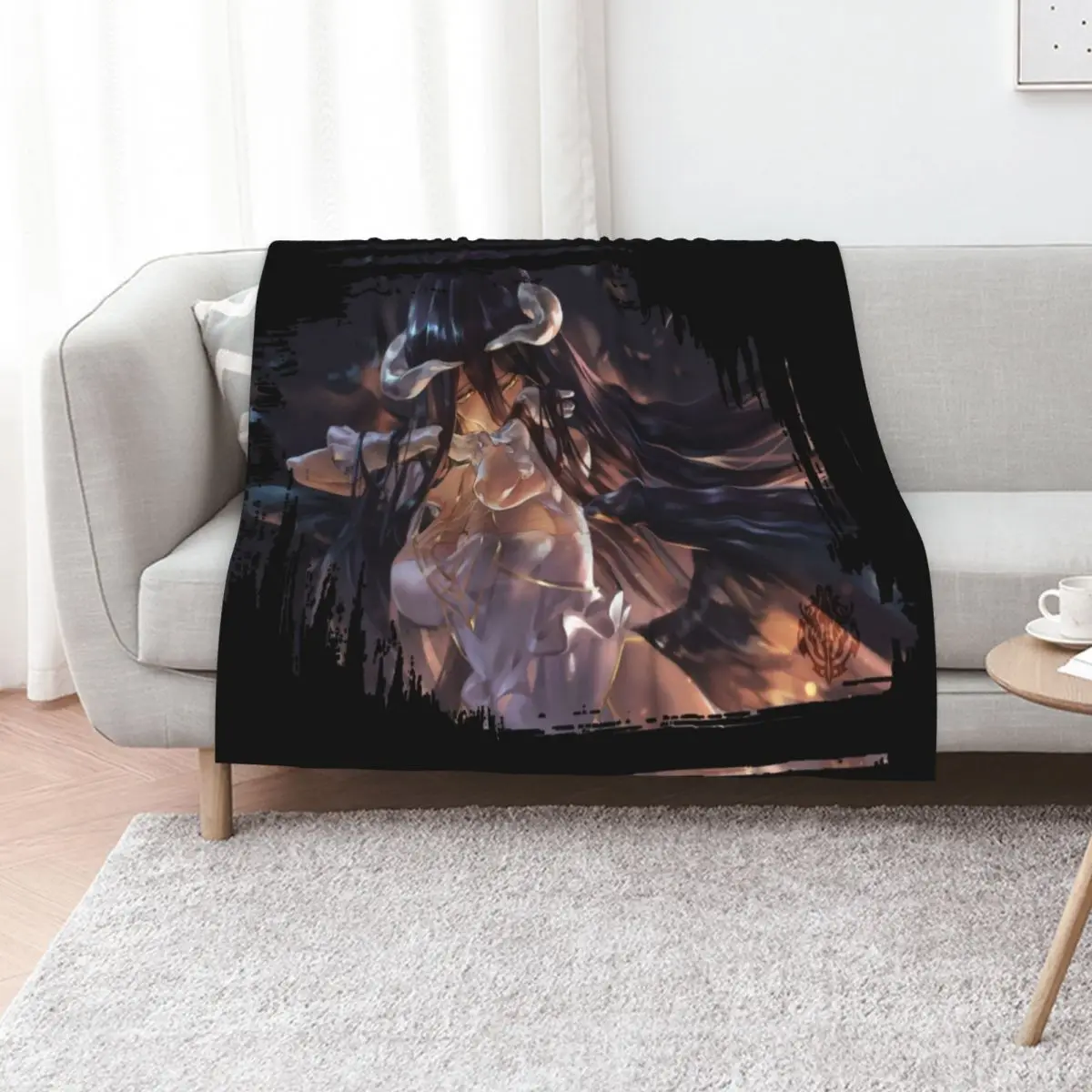

Albedo - Overlord Throw Blanket Warm Blankets Sofas Of Decoration Cute Luxury Brand Blankets