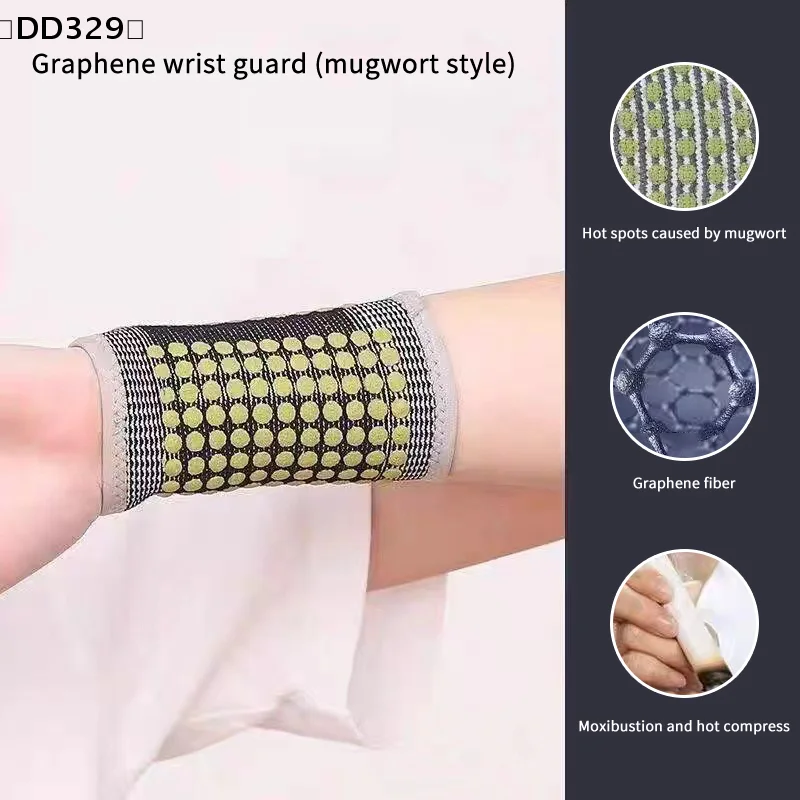 

Пара графеновых бандажей для запястья при синдроме запястного канала, поддержка запястья для правой и левой руки, компрессионный бандаж для запястья при тендините〔DD329〕