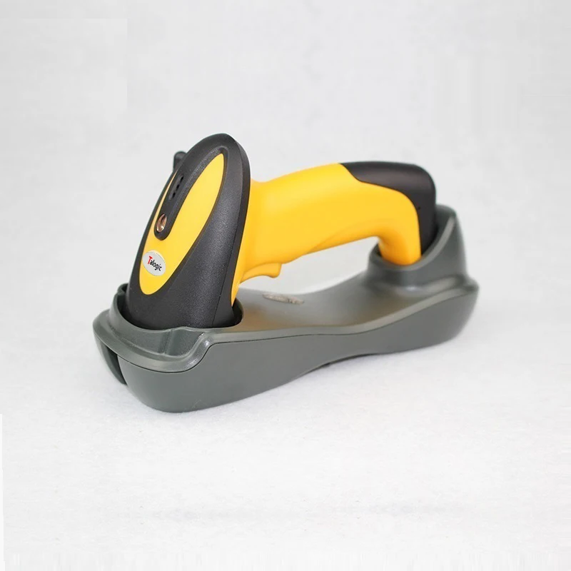 Techlogic Barcode Scanner 433MHz Wireless Handheld 1D CCD Reader With Charging Base Holder Warehouse Barcode Reader