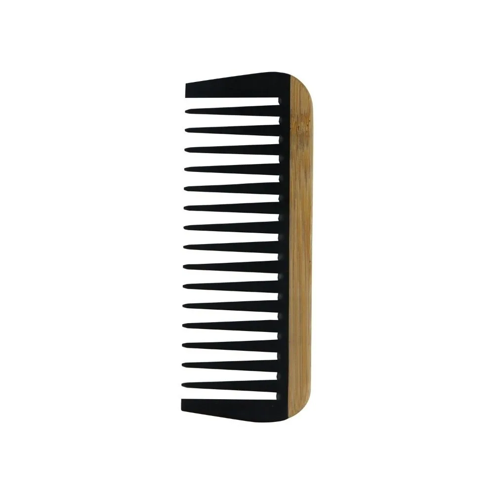 Portable Natural Hair Combs Anti-Static Bamboo Wooden Wide Tooth Comb Smooth Lightweight Handle Comb Hairs Care