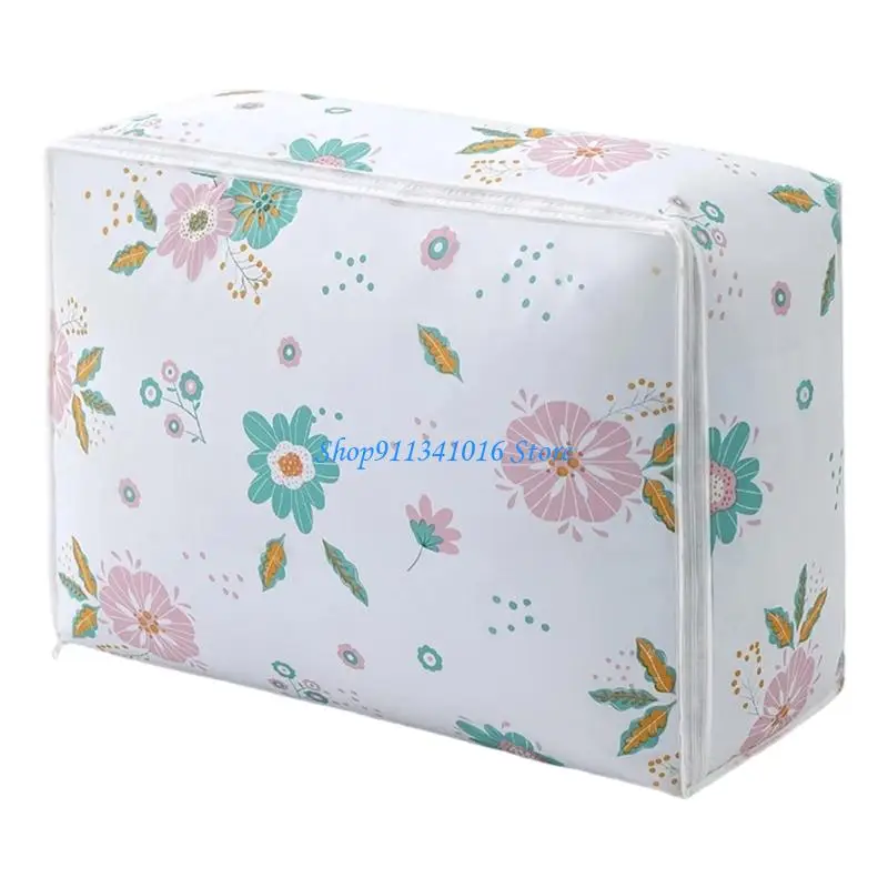 

PEVA Clothes Blanket Storage Bag With Zippered Home Organization Moving Helper