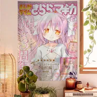 Puella Magi Madoka Magica DIY Wall Tapestry Hanging Tarot Hippie Wall Rugs Dorm Home Decor