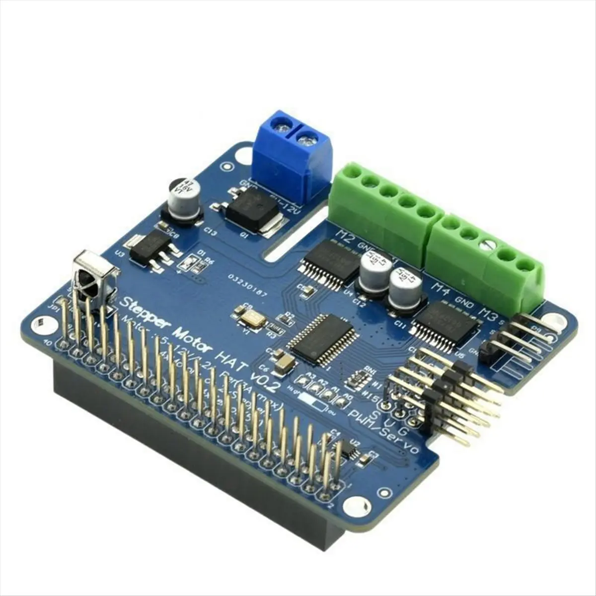 ~【A275Z】Stepper Motor HAT V0.2+Robot Expansion Board Stepper/Motor/Servo for 3B/3B+
